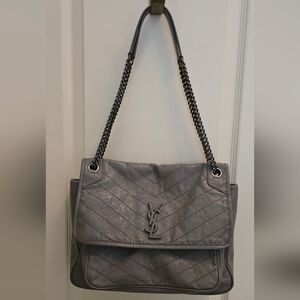 YSL NIKI LARGE FLAP SHOULDER BAG